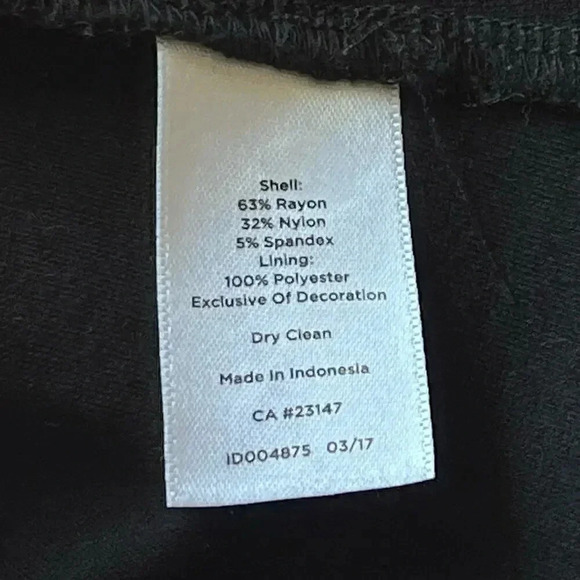 Talbots Black Fringe Tweed Dress Pockets Short Sleeve Stretch Size 16 - Picture 6 of 7